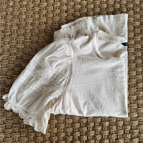 Lauren Ralph Lauren Black Label
Eyelet Slub Jersey Short-Sleeve  Sz XL - Picture 7 of 10